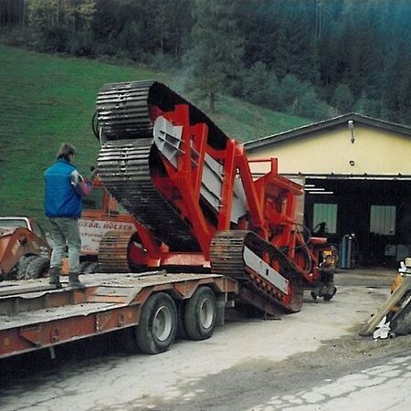 Recycling, Bauschuttrecycling, Brecher, Raupenbrecher - Eine Sonderkonstruktion für eine Deponieaufbereitung von Jakob und Thomas Holzer in den 90ern.